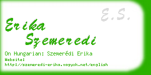 erika szemeredi business card